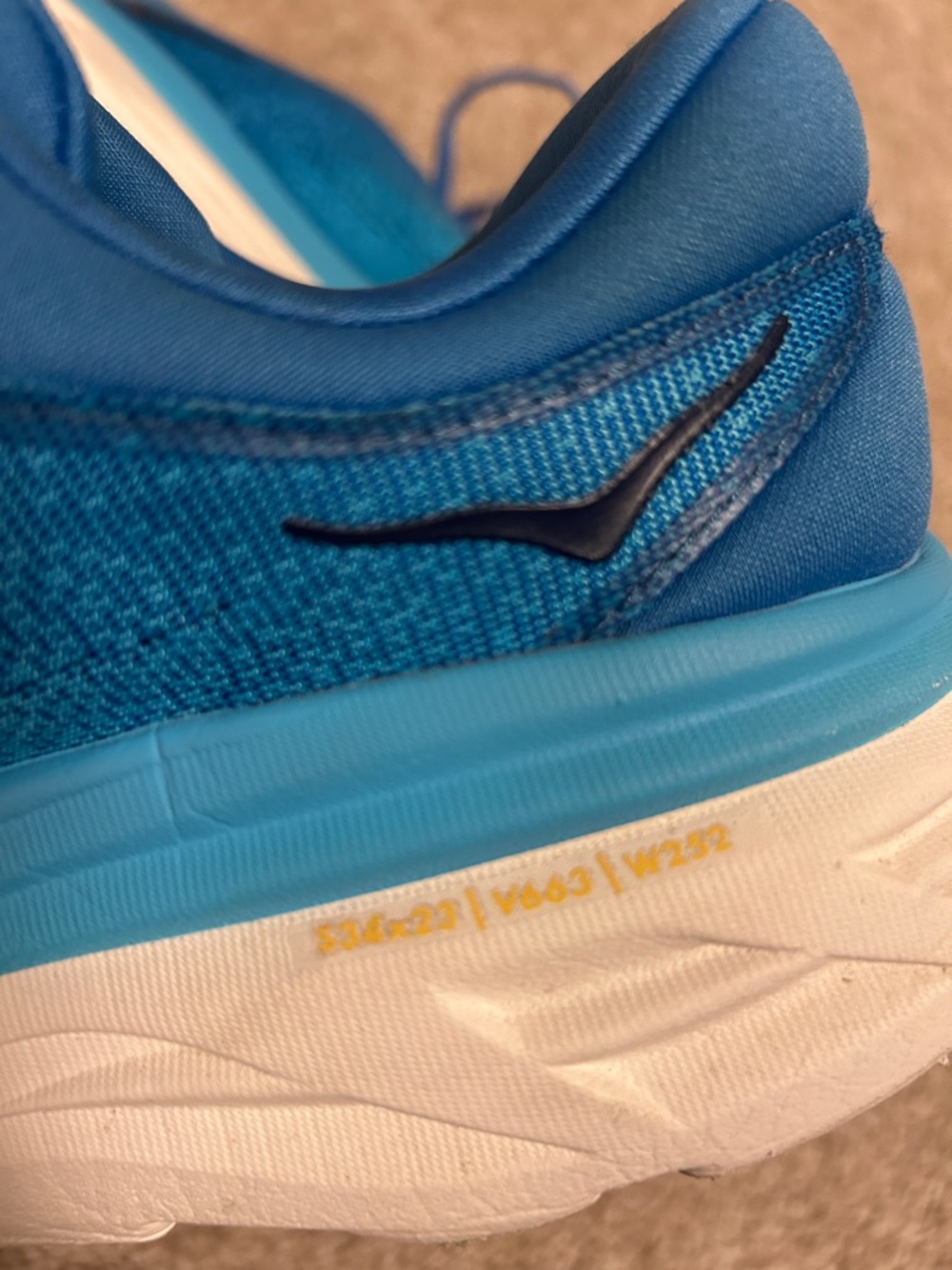HOKA Bondi 8, Size 9.5, Blue, GREAT CONDITION - Picture 7 of 10
